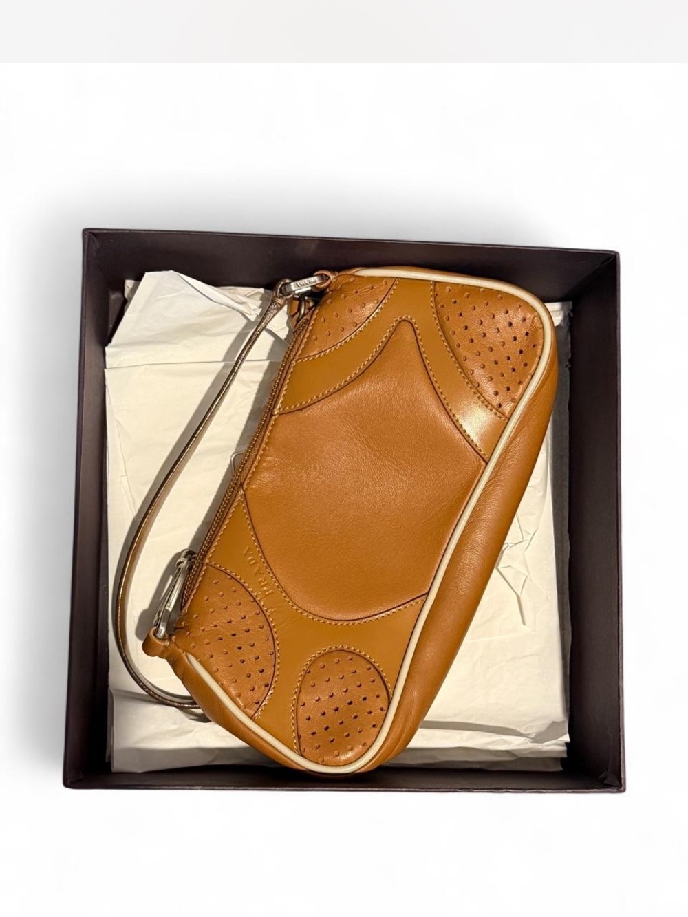 PRADA⭐️Authentic! Tan Leather Mini Bag!